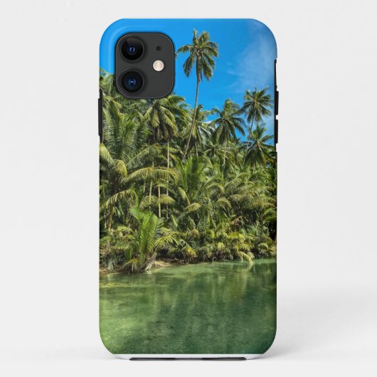 フィリピンの熱帯の風景、カワサン滝 Case-Mate iPhoneケース (裏面)