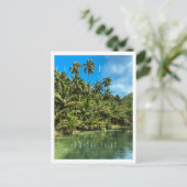 フィリピンの熱帯景観カワサン滝Cas ポストカード (スタンド正面)