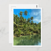 フィリピンの熱帯景観カワサン滝Cas ポストカード (正面/裏面)