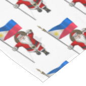 フィリピンの看板のあるサンタクロース テーブルクロス (アングル)