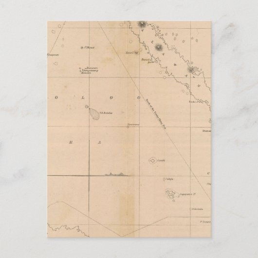 フィリピンの群島、ソロオ海 ポストカード (正面)