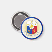 フィリピンの腕の丸の形状 マグネット (正面/裏面)