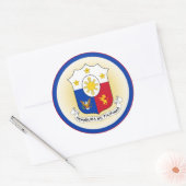 フィリピンの腕の丸の形状 ラウンドシール (封筒)