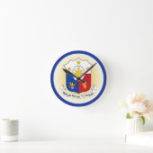 フィリピンの腕の丸の形状 ラウンド壁時計 (ホーム)