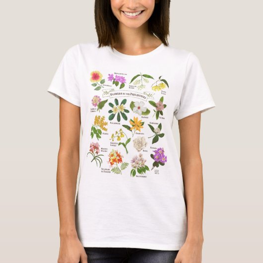 フィリピンの花 Tシャツ (正面)