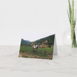 フィリピンの農場の子供たち サンキューカード