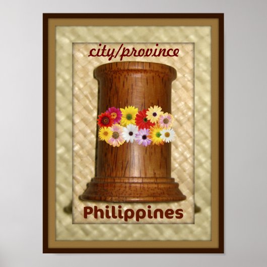 フィリピンの都市または州のポスターの名前 ポスター (正面)