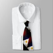 フィリピンの黒くグランジな旗 ネクタイ (タイ)