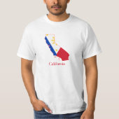 フィリピンはカリフォルニア地図に印を付けます Tシャツ (正面)