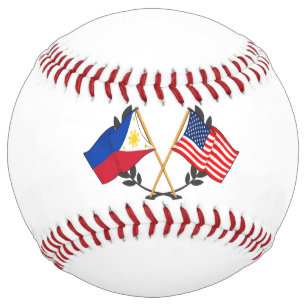 フィリピンアメリカン国旗フィリピン伝統ヴィンテージ ソフトボール