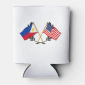 フィリピンアメリカン国旗フィリピン伝統ヴィンテージ 缶クーラー (正面)