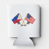 フィリピンアメリカン国旗フィリピン伝統ヴィンテージ 缶クーラー (裏面)