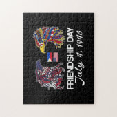 フィリピンアメリカ国旗のイーグルス – 友情の日 ジグソーパズル (縦)