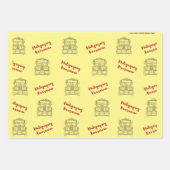 フィリピンインスパイアの贈り物包み紙セット3 ラッピングペーパーシート (正面2)