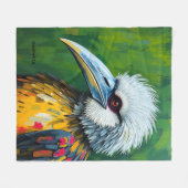 フィリピンイーグルウォールアート – 絶滅危惧種 フリースブランケット (正面(横))