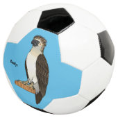 フィリピンイーグル鳥の漫画イラストレーション サッカーボール (3/4)