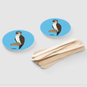 フィリピンイーグル鳥の漫画イラストレーション ハンドファン (組立なし)