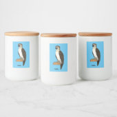 フィリピンイーグル鳥の漫画イラストレーション フードラベル (ボトル)