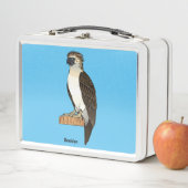 フィリピンイーグル鳥の漫画イラストレーション メタルランチボックス (インサイチュ)