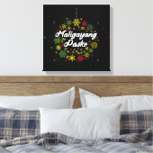 フィリピンクリスマスマリガヤンパスコスノーフレーク キャンバスプリント (インサイチュ (寝室))