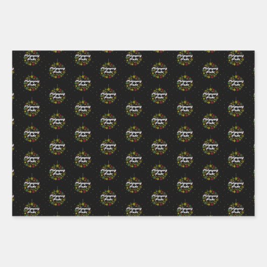 フィリピンクリスマスマリガヤンパスコスノーフレーク ラッピングペーパーシート (正面2)