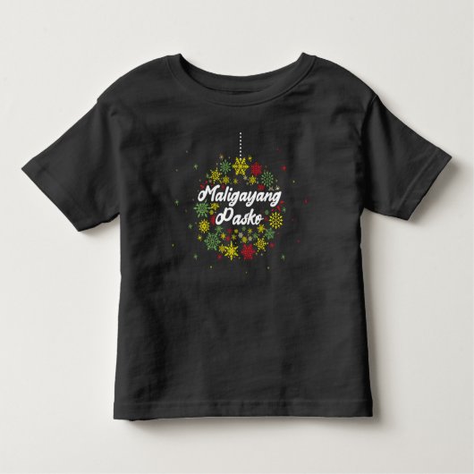 フィリピンクリスマスマリガヤンPasko Toddler T-s トドラーTシャツ (正面)