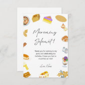 フィリピンサンキューカードフィリピンフードテーマ サンキューカード (正面/裏面)