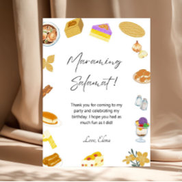 フィリピンサンキューカードフィリピンフードテーマ サンキューカード