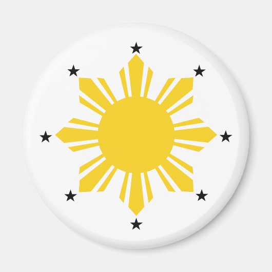 フィリピンサン |フィリピンの太陽 | PI Sun マグネット (正面)