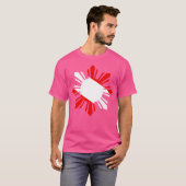 フィリピンダイビング国旗フィリピノスキューバ Tシャツ (正面フル)
