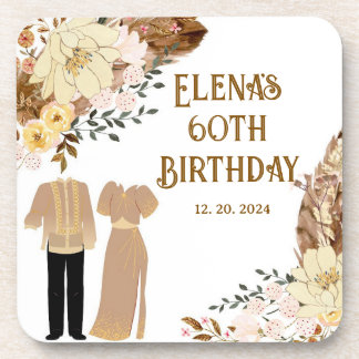 フィリピンテーマ懸命プラスチックコースター コースター