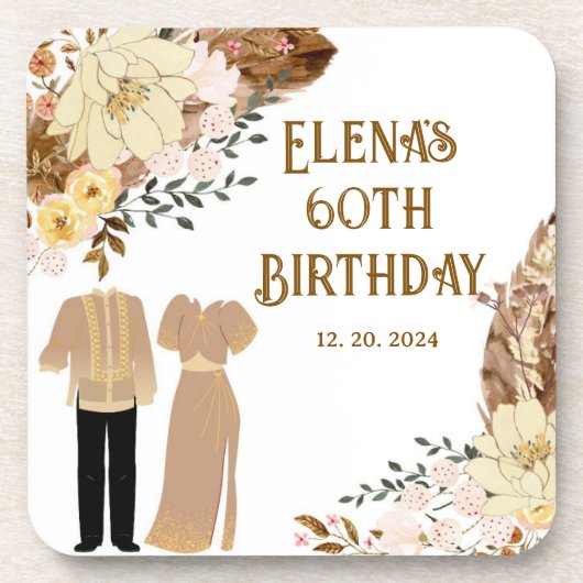 フィリピンテーマ懸命プラスチックコースター コースター (正面)