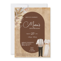 フィリピンテーマ誕生日招待状フィリピン