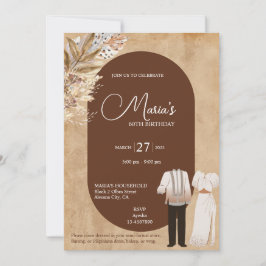 フィリピンテーマ誕生日招待状フィリピン 招待状