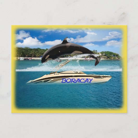 フィリピンビーチクジラ ポストカード (正面)