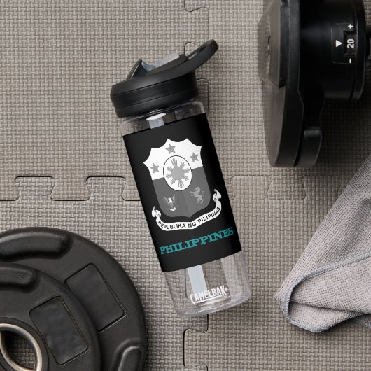 フィリピンフィットネス、フィリピンの紋章/国旗 ウォーターボトル (ジム)