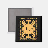 フィリピンフィリピノサンスマイルマブヘタガログ マグネット (正面/裏面)