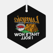 フィリピンフィリピンルンピアフード引用文 ガラスオーナメント (裏面)