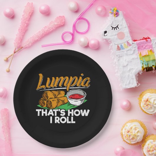 フィリピンフィリピンルンピアフード引用文 ペーパープレート (パーティー)