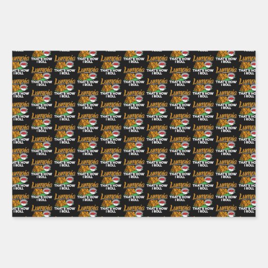 フィリピンフィリピンルンピアフード引用文 ラッピングペーパーシート (正面2)