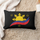 フィリピンフィリピン人国旗 ランバークッション (ブランケット)