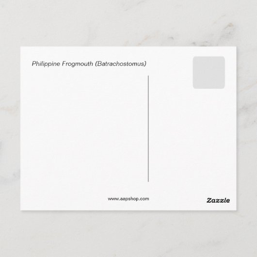 フィリピンフログマス ポストカード (裏面)