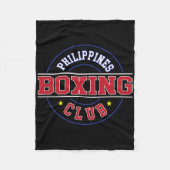フィリピンボクシングクラブジムボクサーフィリピンフィリピン人P フリースブランケット (正面)