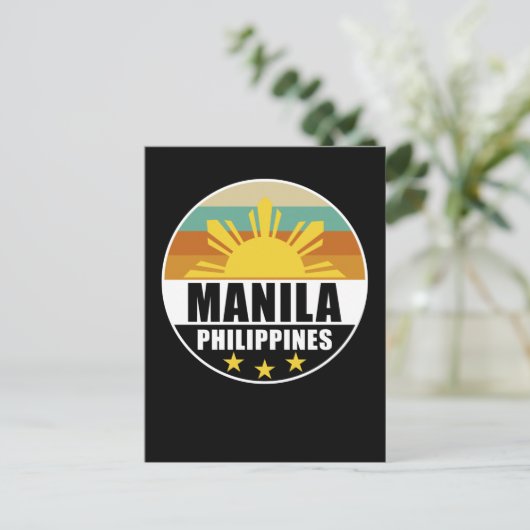 フィリピンマニラフィ誇りを持ったリピノラブフィリピン人 ポストカード (スタンド正面)