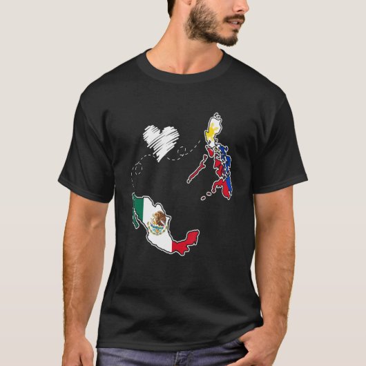 フィリピンメキシコフィリピ誇りを持ったノメキシコ Tシャツ (正面)