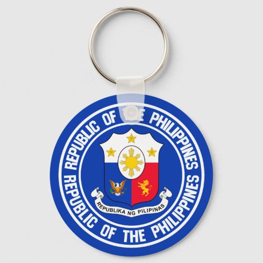 フィリピンラウンドエンブレム キーホルダー (正面)
