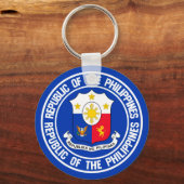 フィリピンラウンドエンブレム キーホルダー (正面)