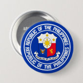 フィリピンラウンドエンブレム 缶バッジ (正面&裏面)