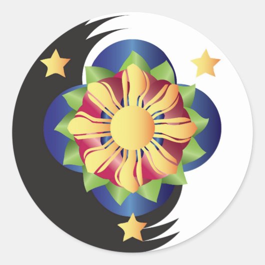 フィリピンロータスフラワーマンダラ ラウンドシール (正面)