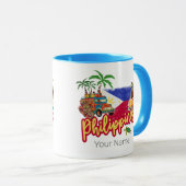 フィリピンヴィンテージターシエフラッグパームサミナリー マグカップ (正面右)